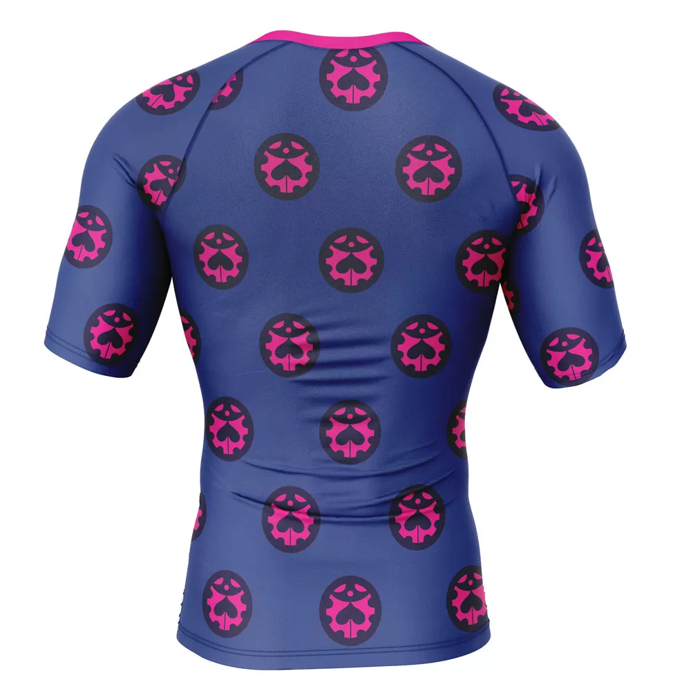 Jojo’s Bizarre Adventure 'Giorno' Short Sleeve Compression Rashguard