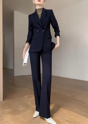 Linette Double Breasted Blazer Pants Suit Two-Piece Set