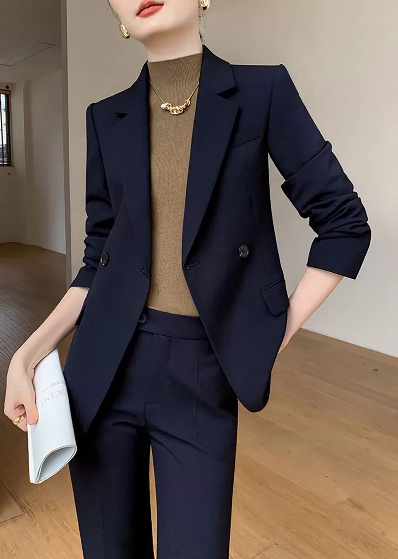 Linette Double Breasted Blazer Pants Suit Two-Piece Set