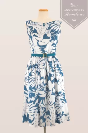 Marlin Blue & White Floral Dress