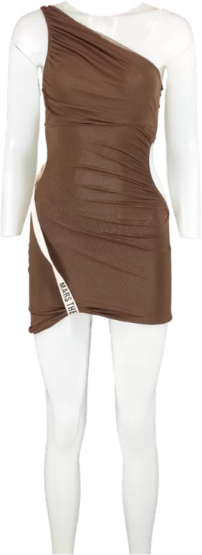 Mars the Label Brown The One Sleeve Mesh Mini UK 6