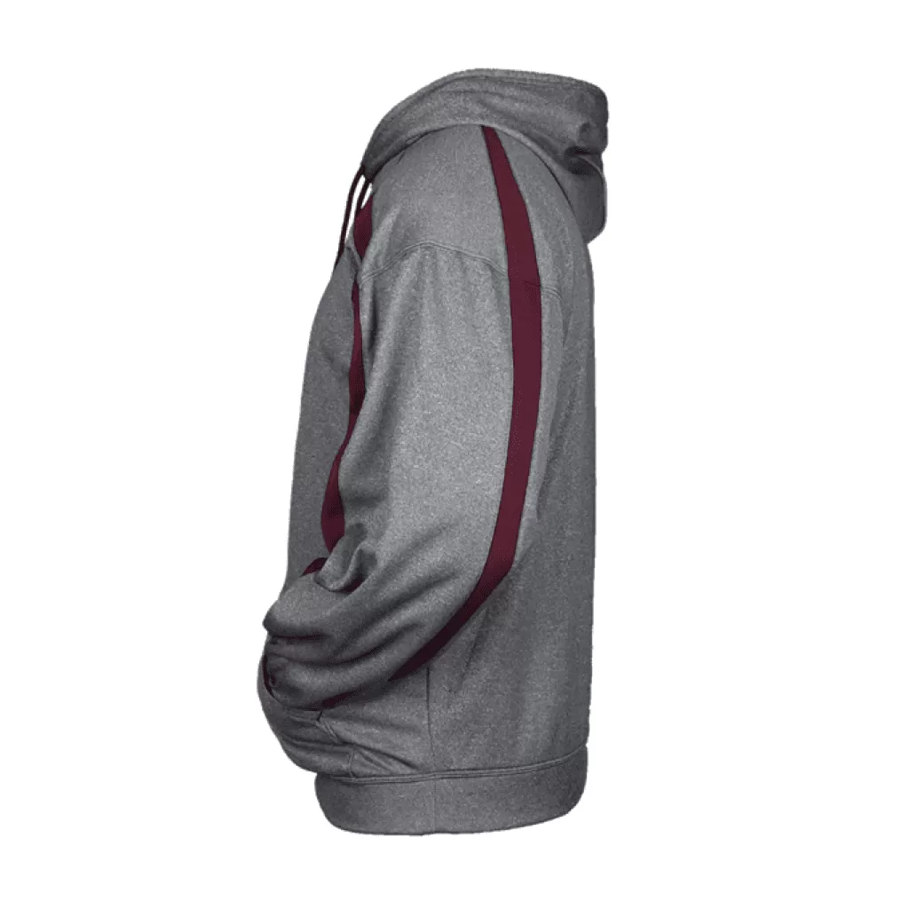 Men's  •Badger Sport •  Fushion Hoodie Gray Large