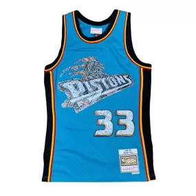 Mitchell & Ness Nba 7th Anni Detroit Pistons Swingman Jersey (Teal)