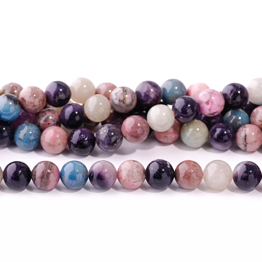 Mixed Sugilite 10mm Round - 15-16 Inch