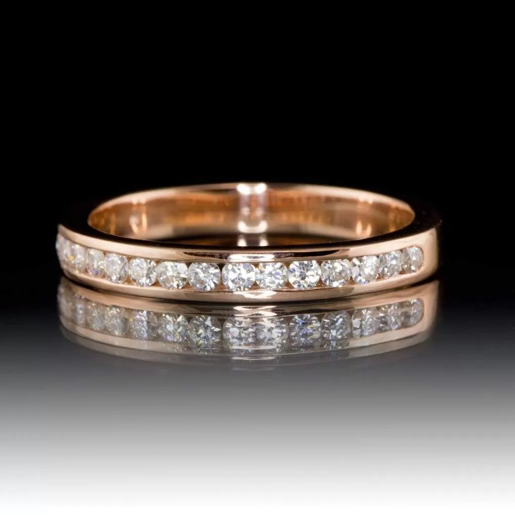 Moissanite Channel Set Anniversary Wedding Band