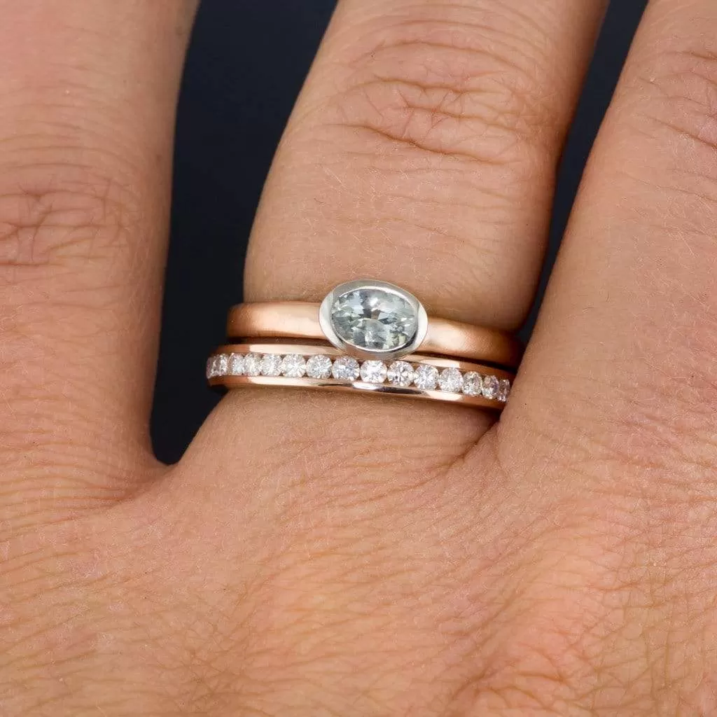 Moissanite Channel Set Anniversary Wedding Band