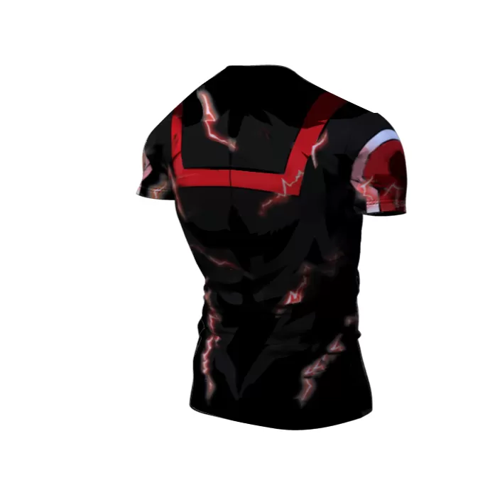 My Hero Academia Compression 'Onyx UA Uniform' Premium Short Sleeve Compression Rashguard