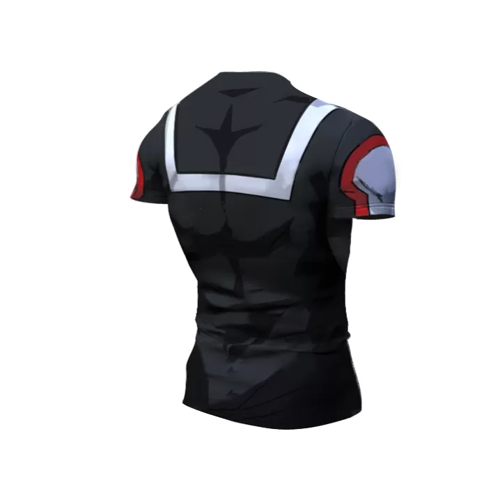 My Hero Academia Compression 'UA Uniform | Grey' Premium Short Sleeve Rashguard