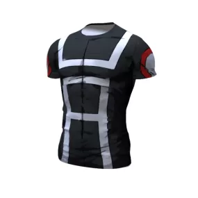 My Hero Academia Compression 'UA Uniform | Grey' Premium Short Sleeve Rashguard