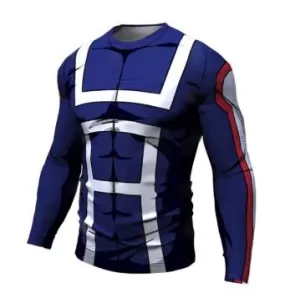 My Hero Academia 'UA Uniform' Long Sleeve Premium Compression RashGuard