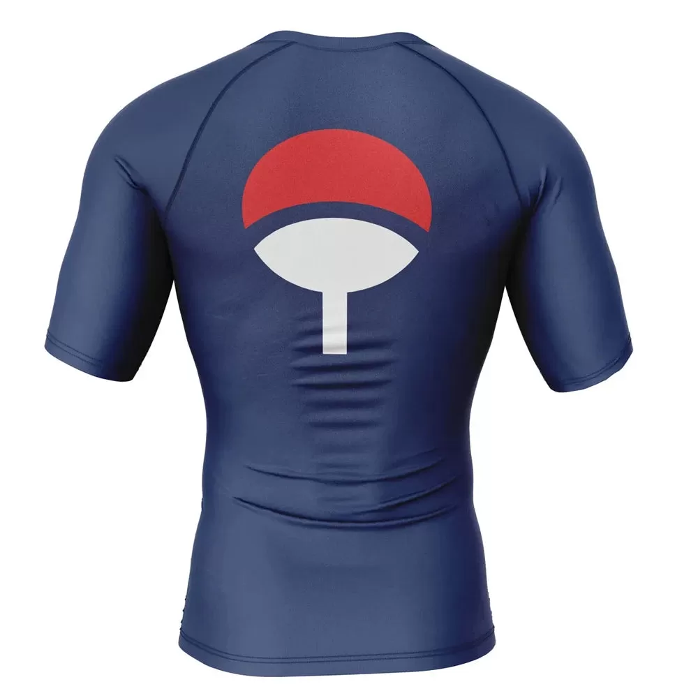 Naruto 'Uchiha Clan | Blue' Short Sleeve Compression Rashguard