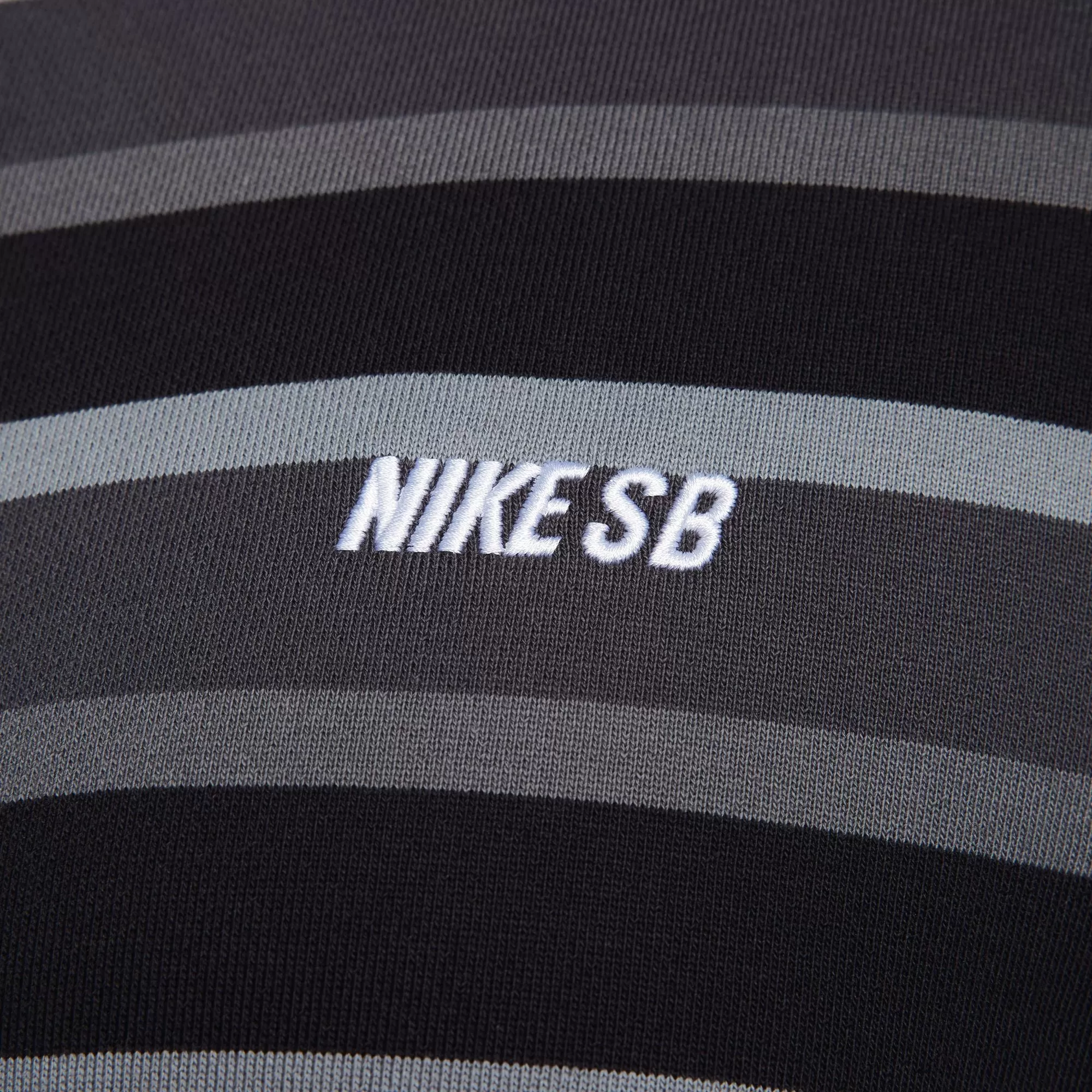 Nike SB Striped Zip-Hoodie - Cool Grey/Anthracite/White