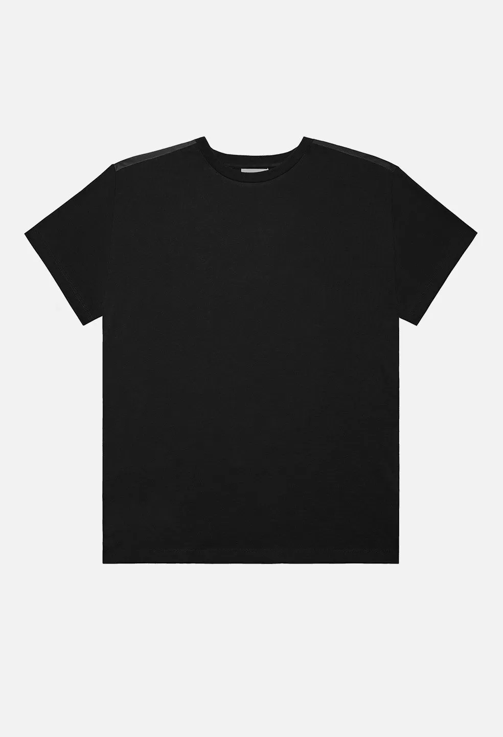 Nylon Panel Tee / Black