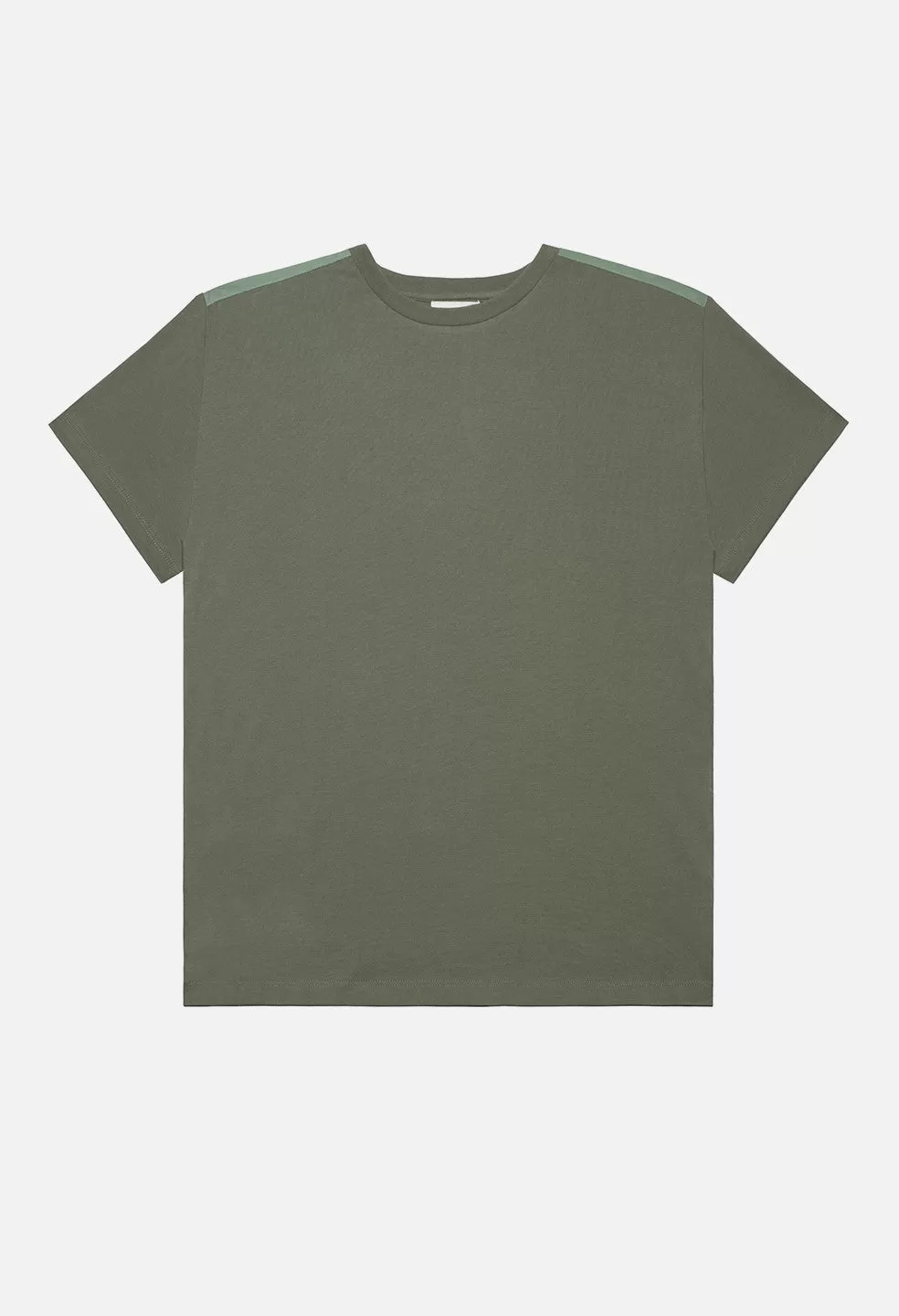 Nylon Panel Tee / Olive