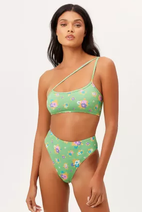 Oliver One Shoulder Bikini Top - Meadow