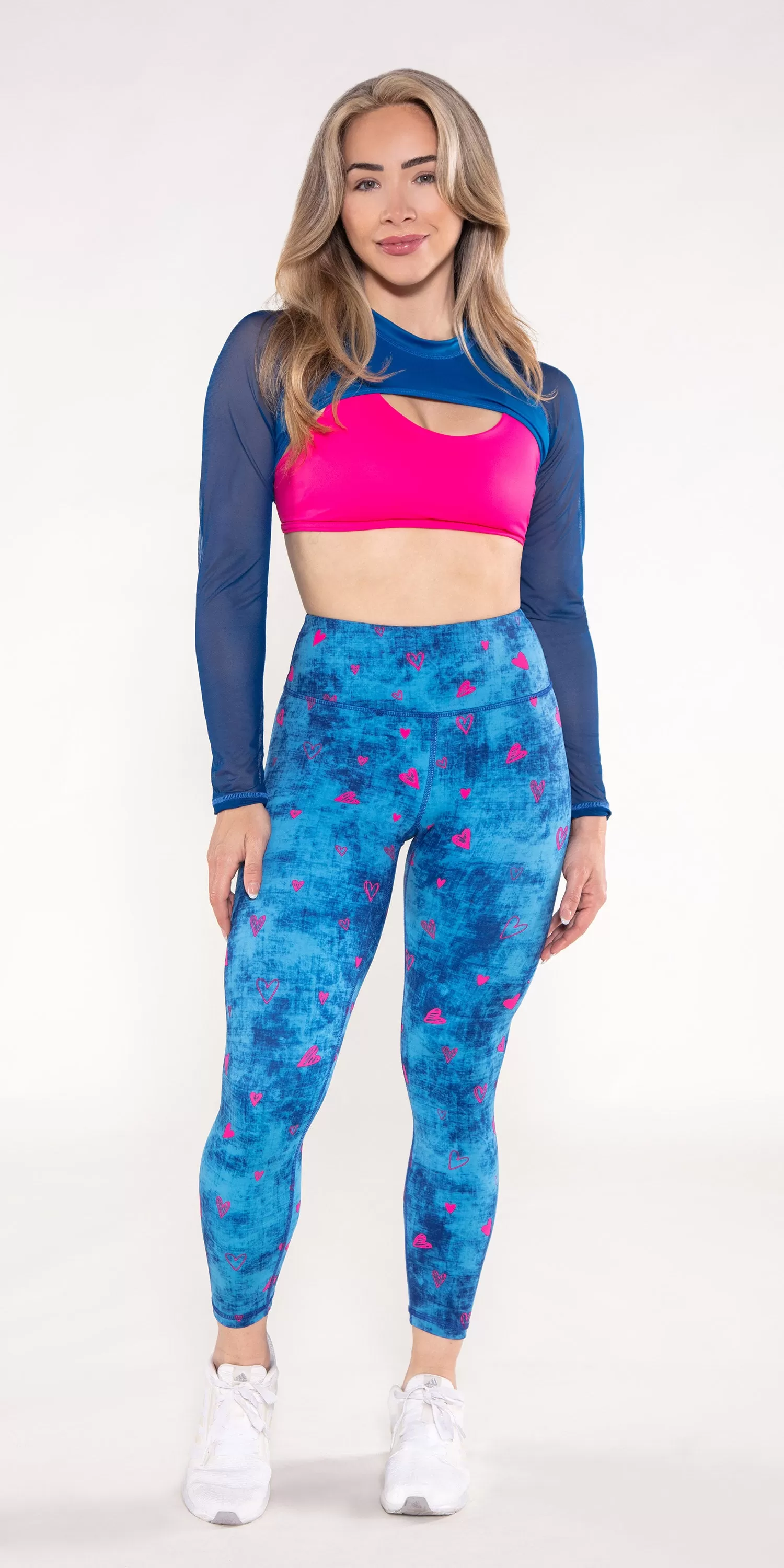 Pacific Blue - Maxxi Crop Long-Sleeve Top