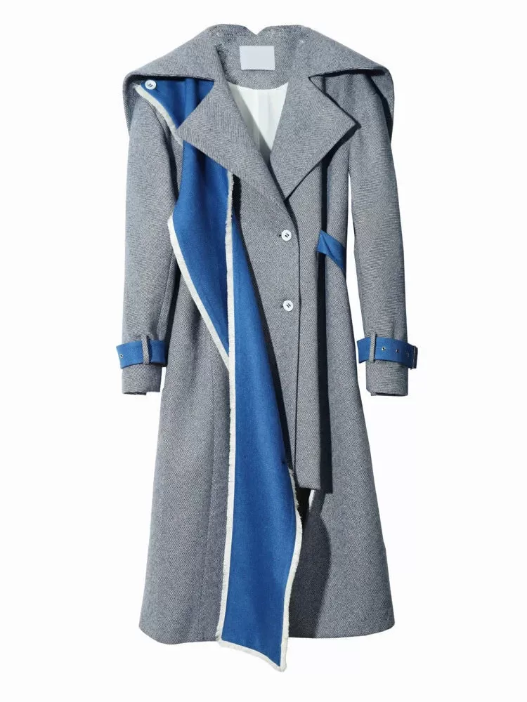 Pantata Lapel Scarf Coat