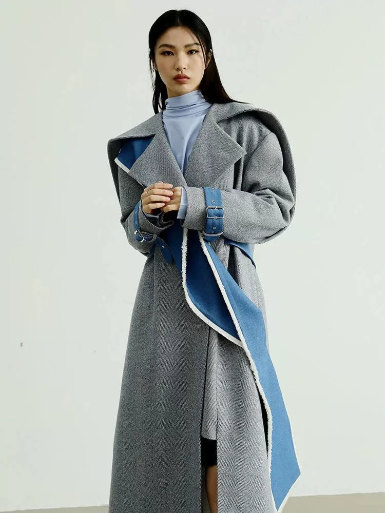 Pantata Lapel Scarf Coat