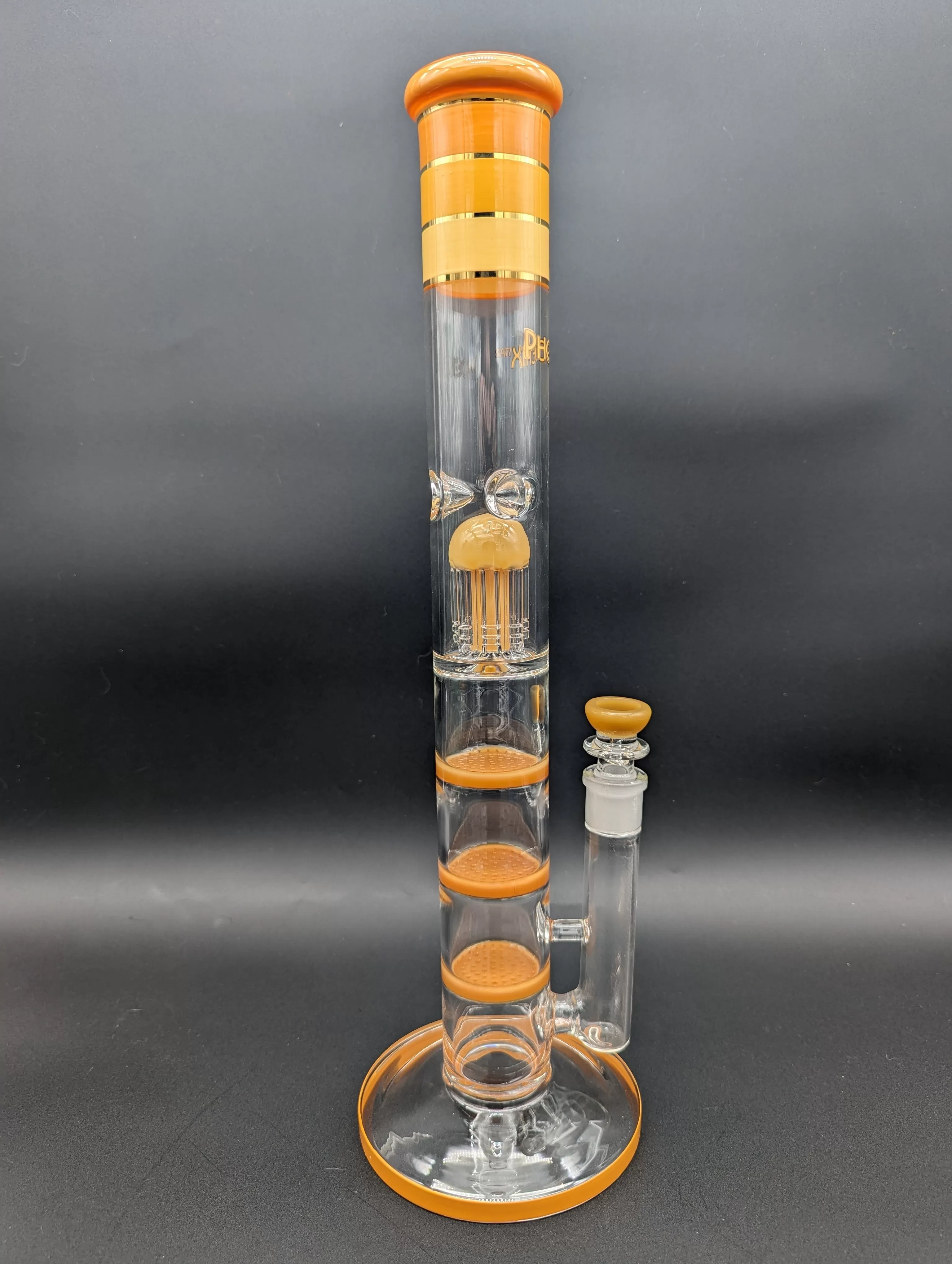 Phoenix 18 Straight Tube Quad Perc Bong