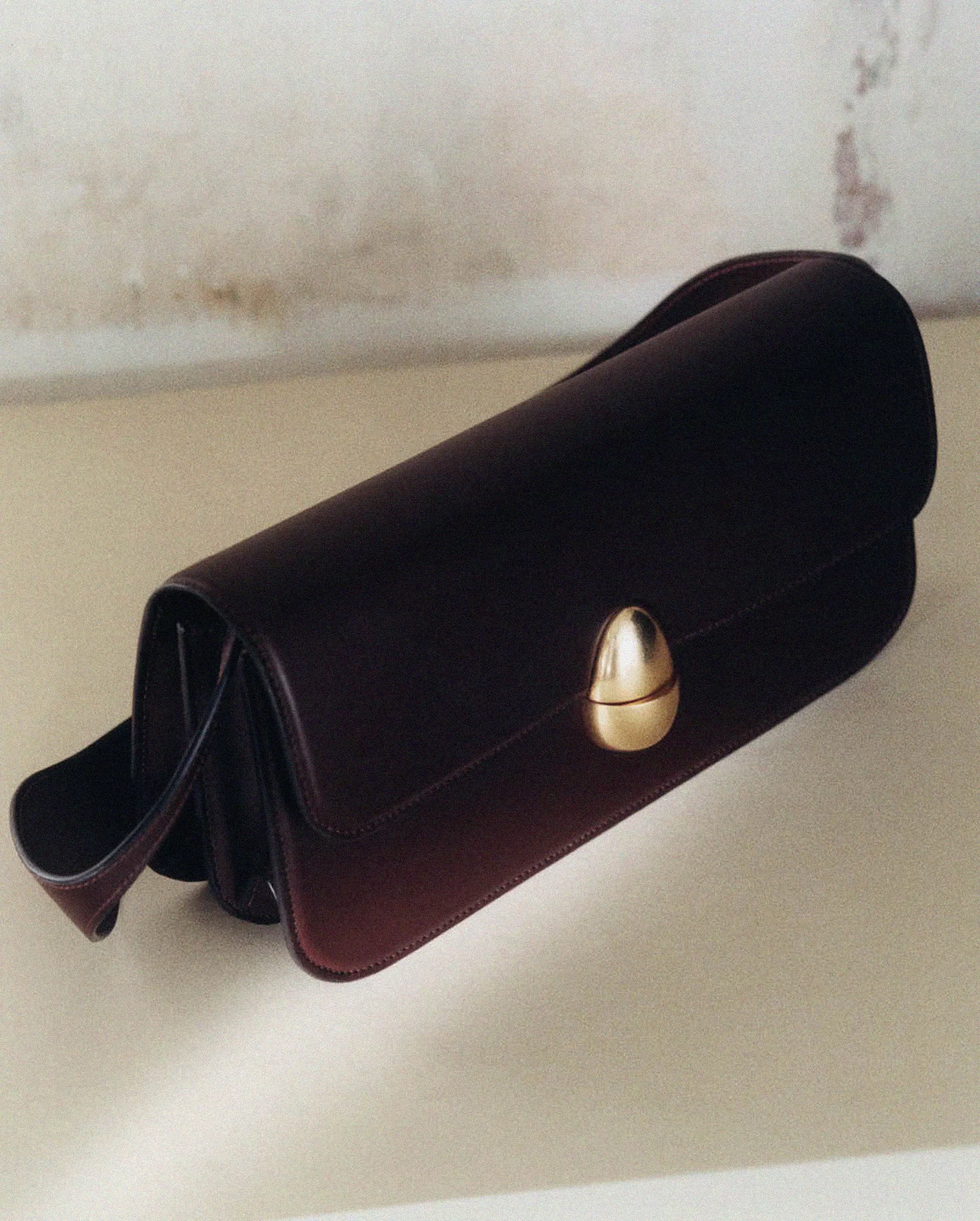 PHOENIX BAGUETTE BAG/ DARK CHOCOLATE