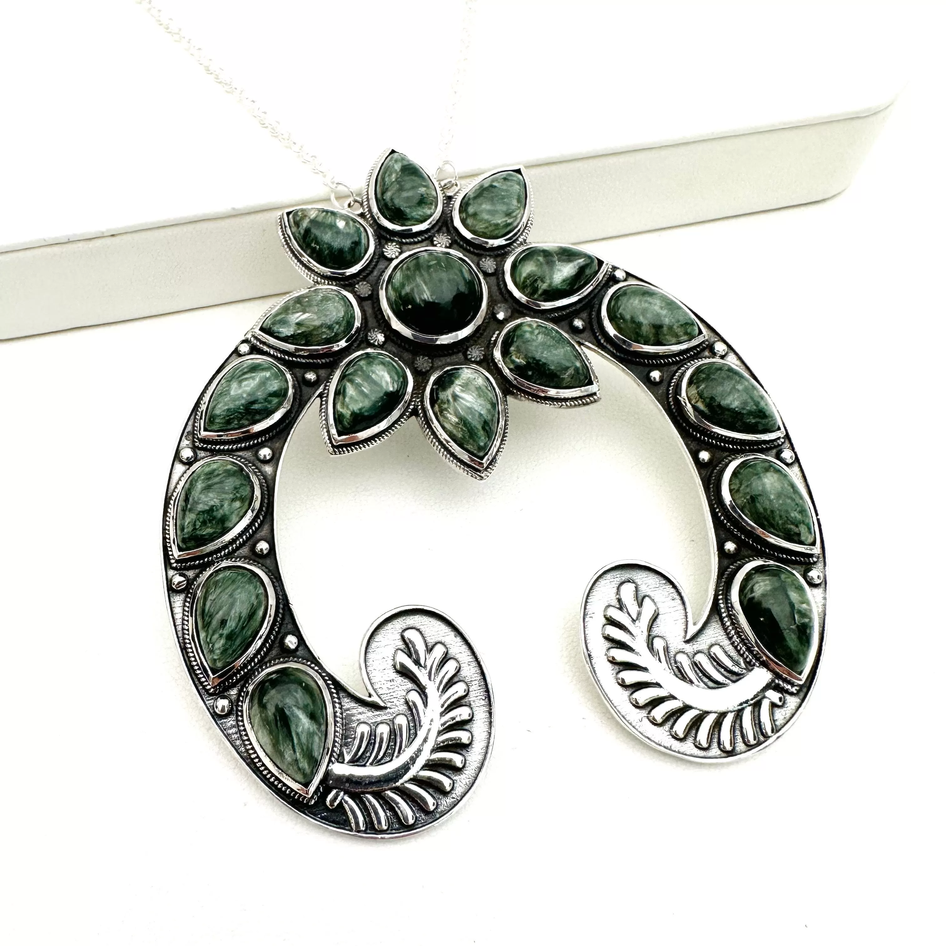 Phoenix Naja Mega Necklace - Seraphinite