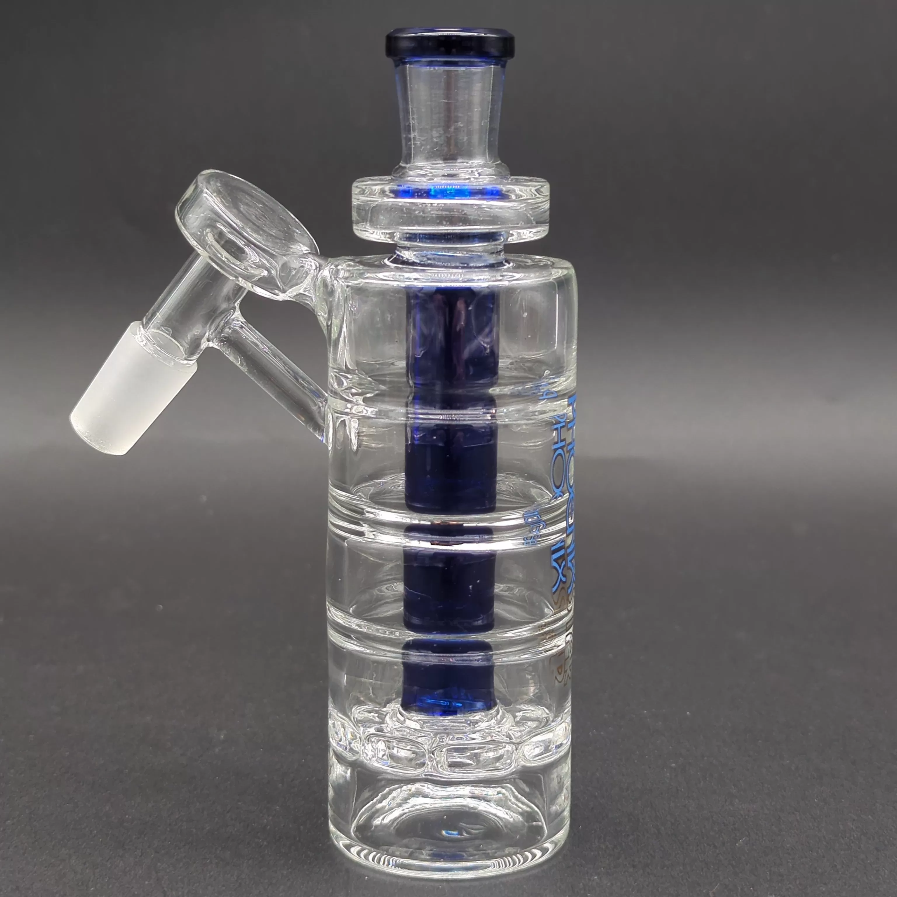 Phoenix Ribbed Ash Catcher with Perc 14mm 45°