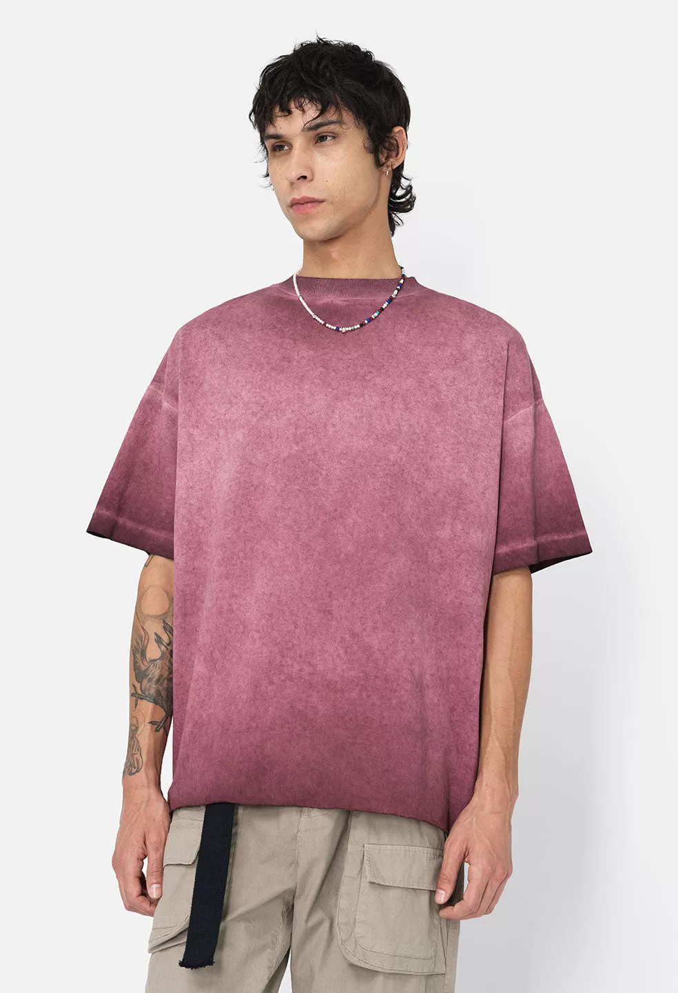 Phoenix Tee / Oil Wash Ruby