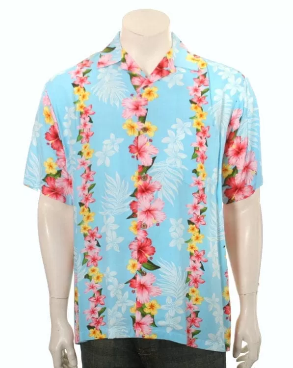 Plumeria Panel Aloha Shirt