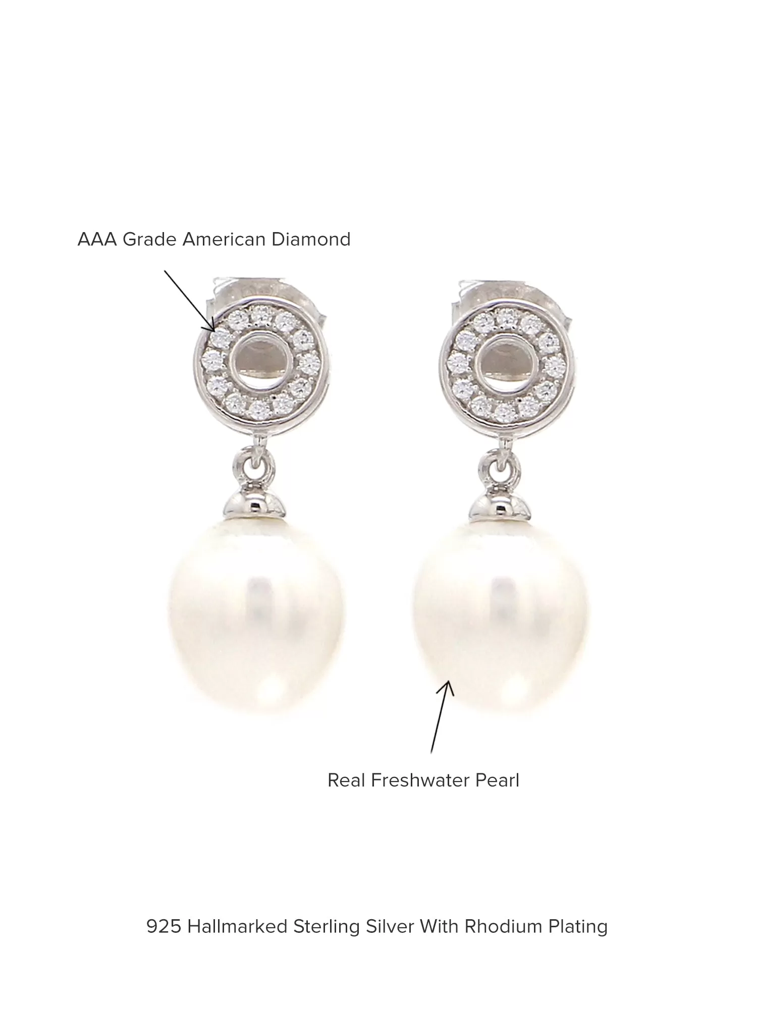 Pure Pearl Drop Earrings