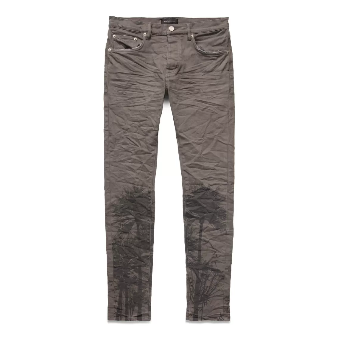 Purple Brand Dandelion Palms Charcoal Jeans