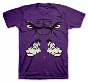 Retro 1 Court Purple Bull Face Shirt