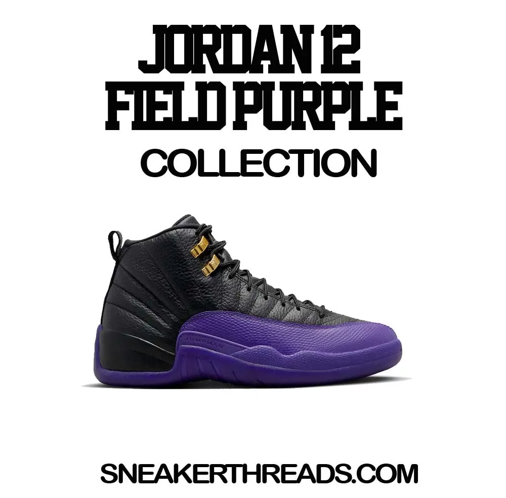 Retro 12 Field Purple Sweater - Raging Face -Purple