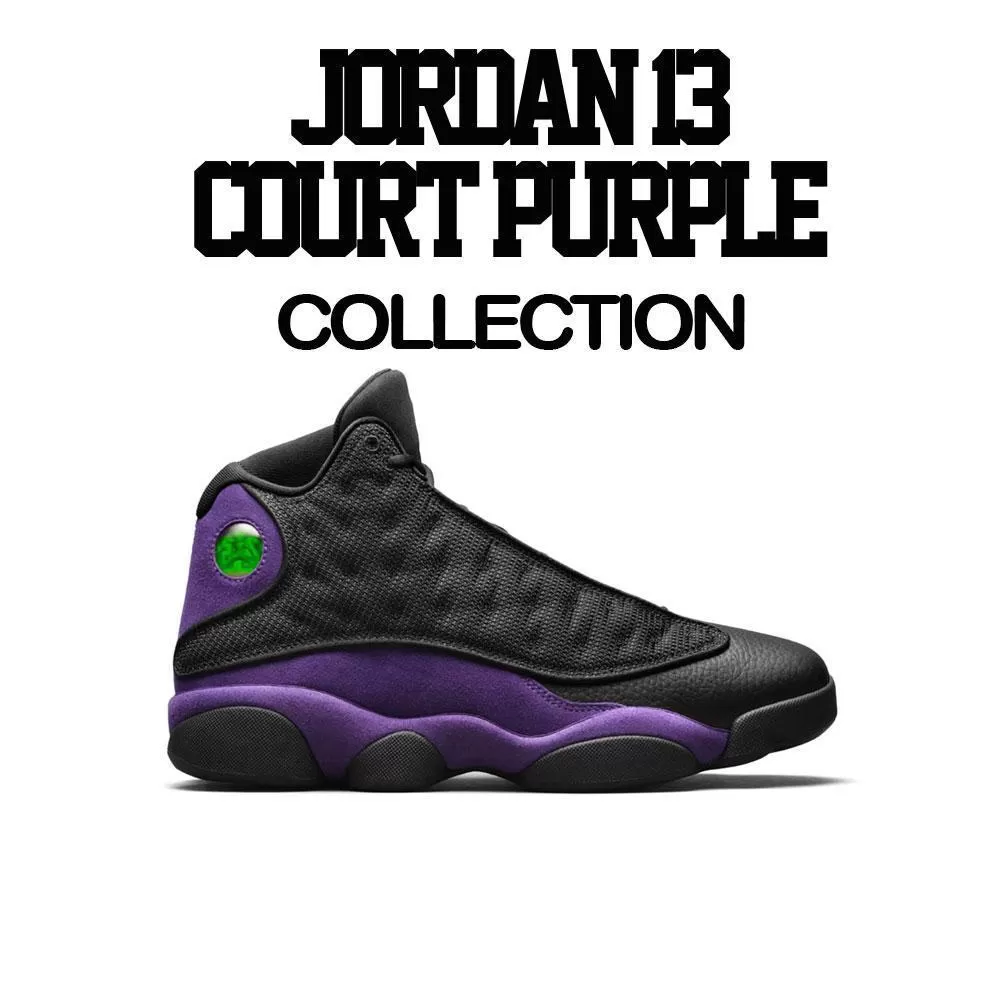 Retro 13 Court Purple Love Sweater