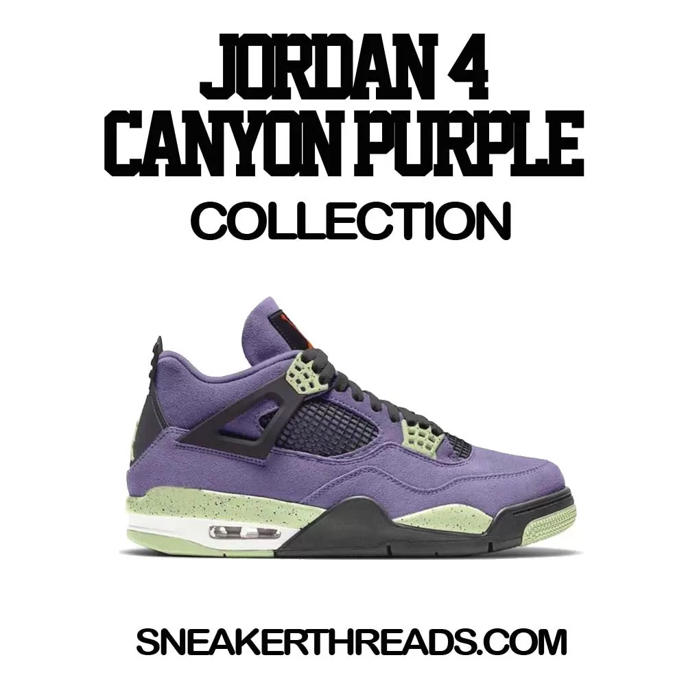 Retro 4 Canyon Purple Shirt - Nineties - Black