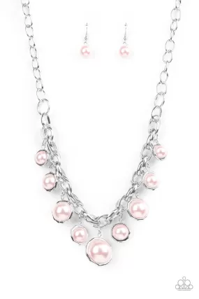 Revolving Refinement - Pink Necklace & Bracelet Set