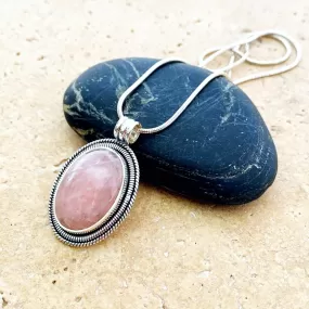 Rose Quartz Pendant - Phoenix