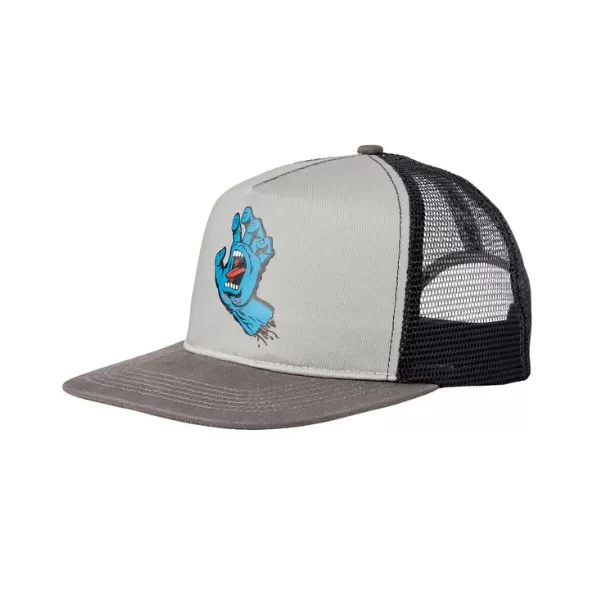 Santa Cruz Screaming Hand Mesh Trucker Hat - Grey/Charcoal/Black