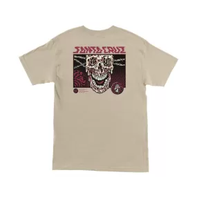 Santa Cruz Toxic Skull T-Shirt - Lt Sand