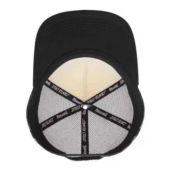 Santa Cruz X Thrasher Screaming Logo Trucker Hat- White/Black