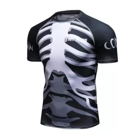 Skull Compression 'Sweep the Leg' Elite Short Sleeve Rashguard