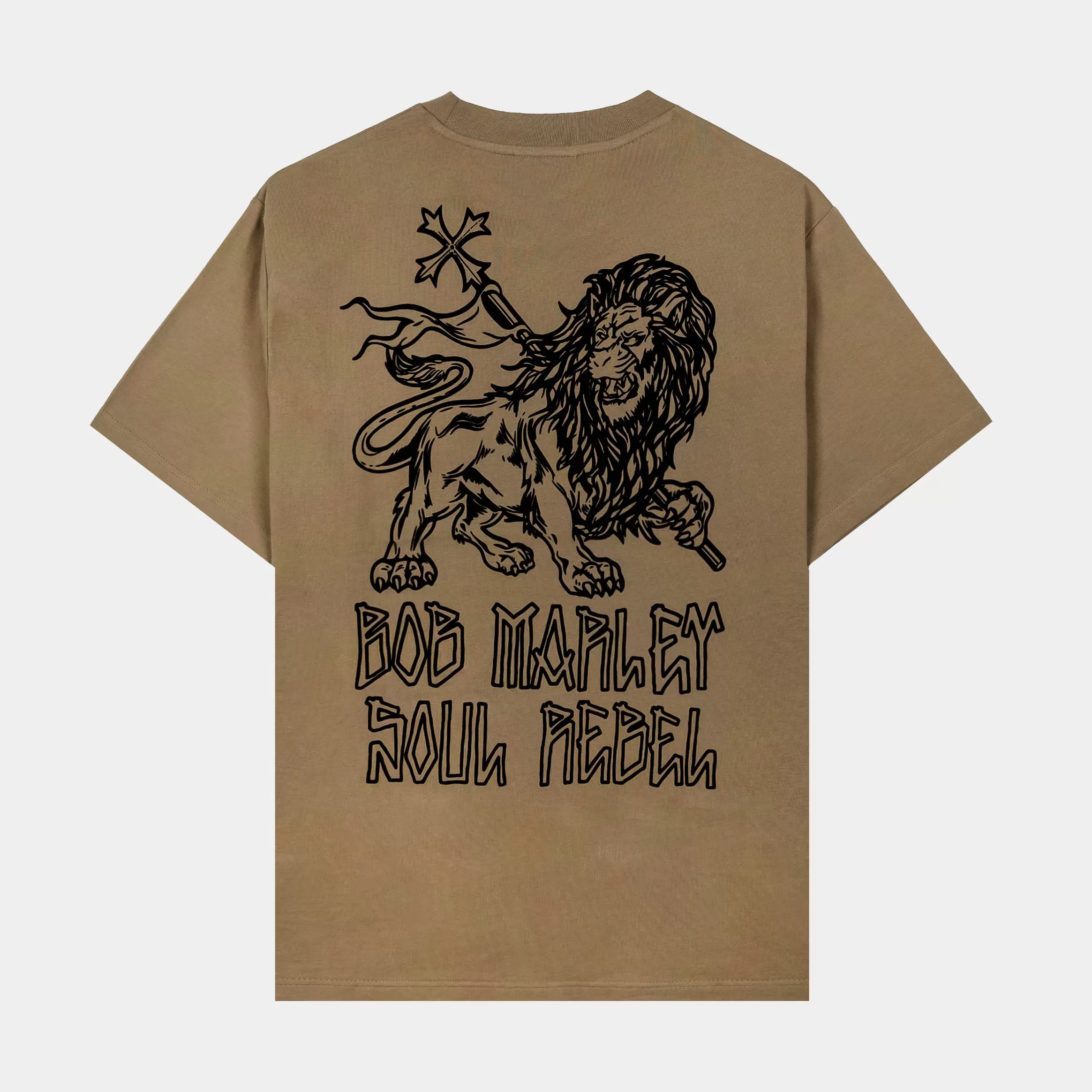 SP x Bob Marley Rebel Mens Short Sleeve Shirt (Taupe/Black)