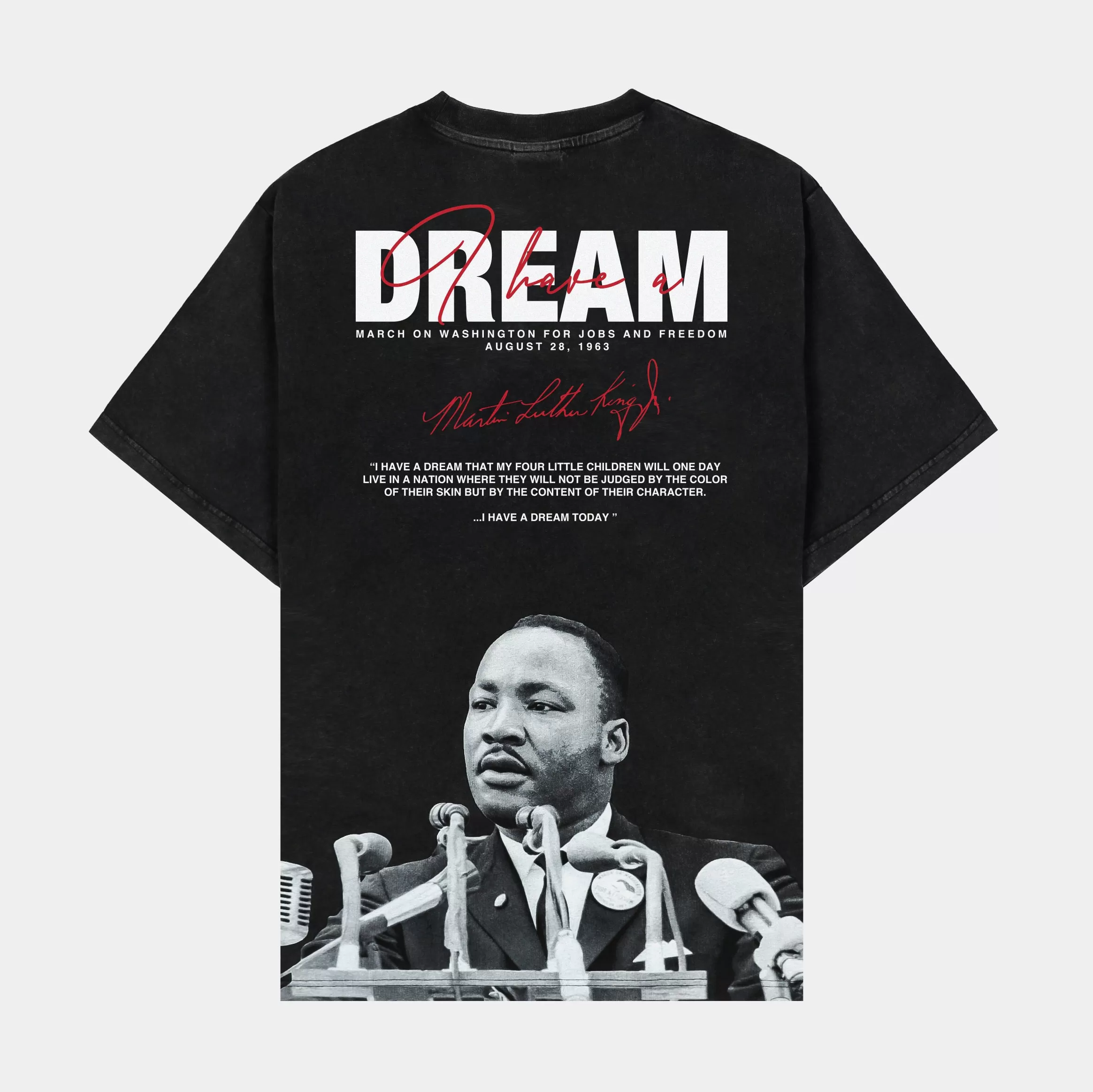 SP x MLK The Mic Mens Short Sleeve Shirt (Black/Red)