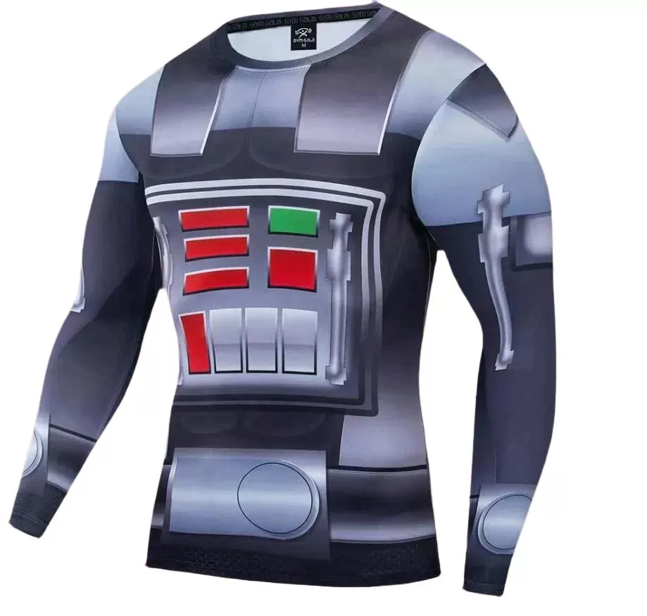 STAR WARS COMPRESSION  DARTH VADER 'COMIC' LONG SLEEVE RASHGUARD