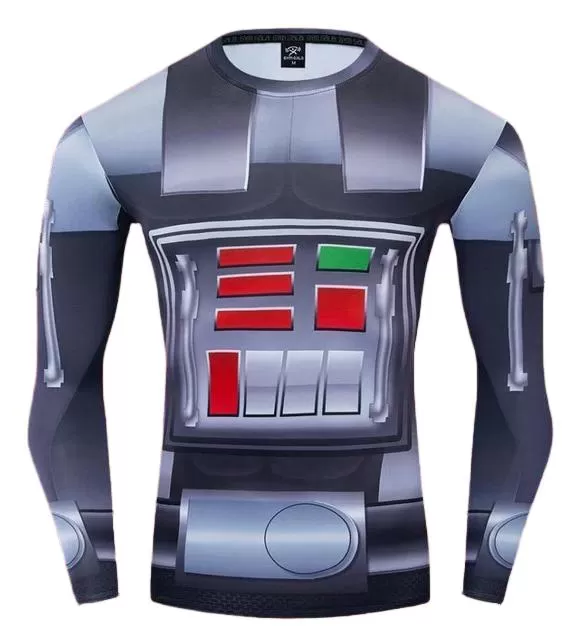 STAR WARS COMPRESSION  DARTH VADER 'COMIC' LONG SLEEVE RASHGUARD