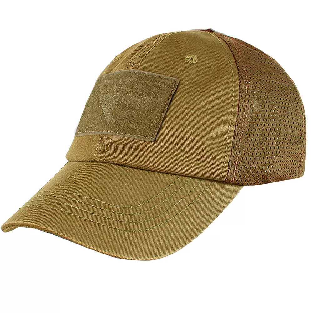 TCM-498 GORRA MESH TACTICA COYOTE MARCA CONDOR