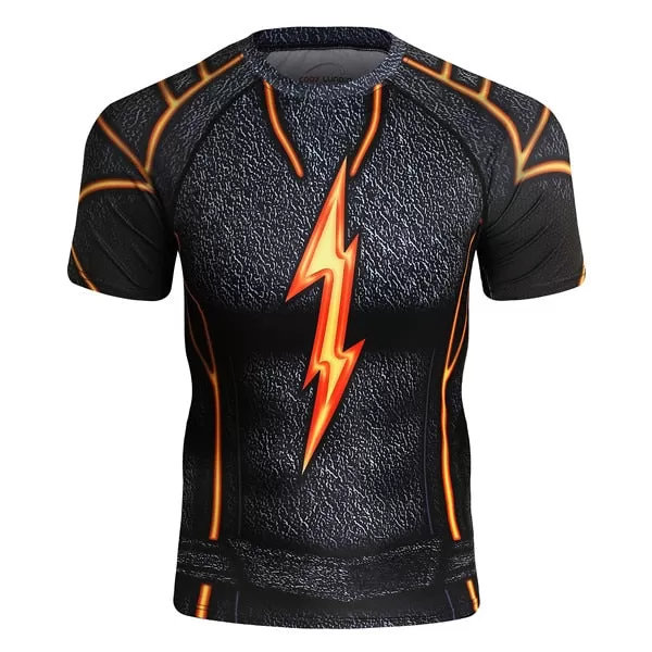 The Flash Compression 'Dark' Elite Short Sleeve Rashguard