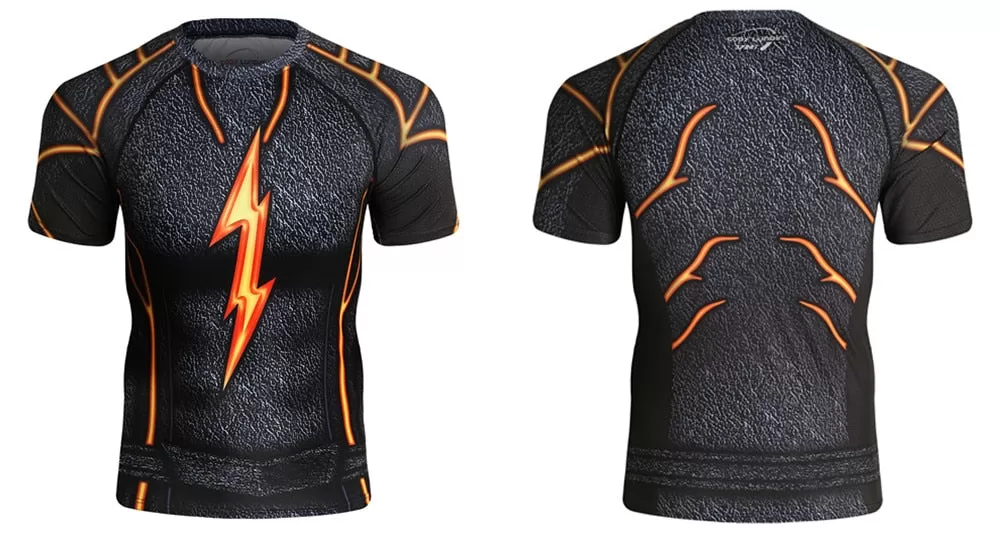 The Flash Compression 'Dark' Elite Short Sleeve Rashguard