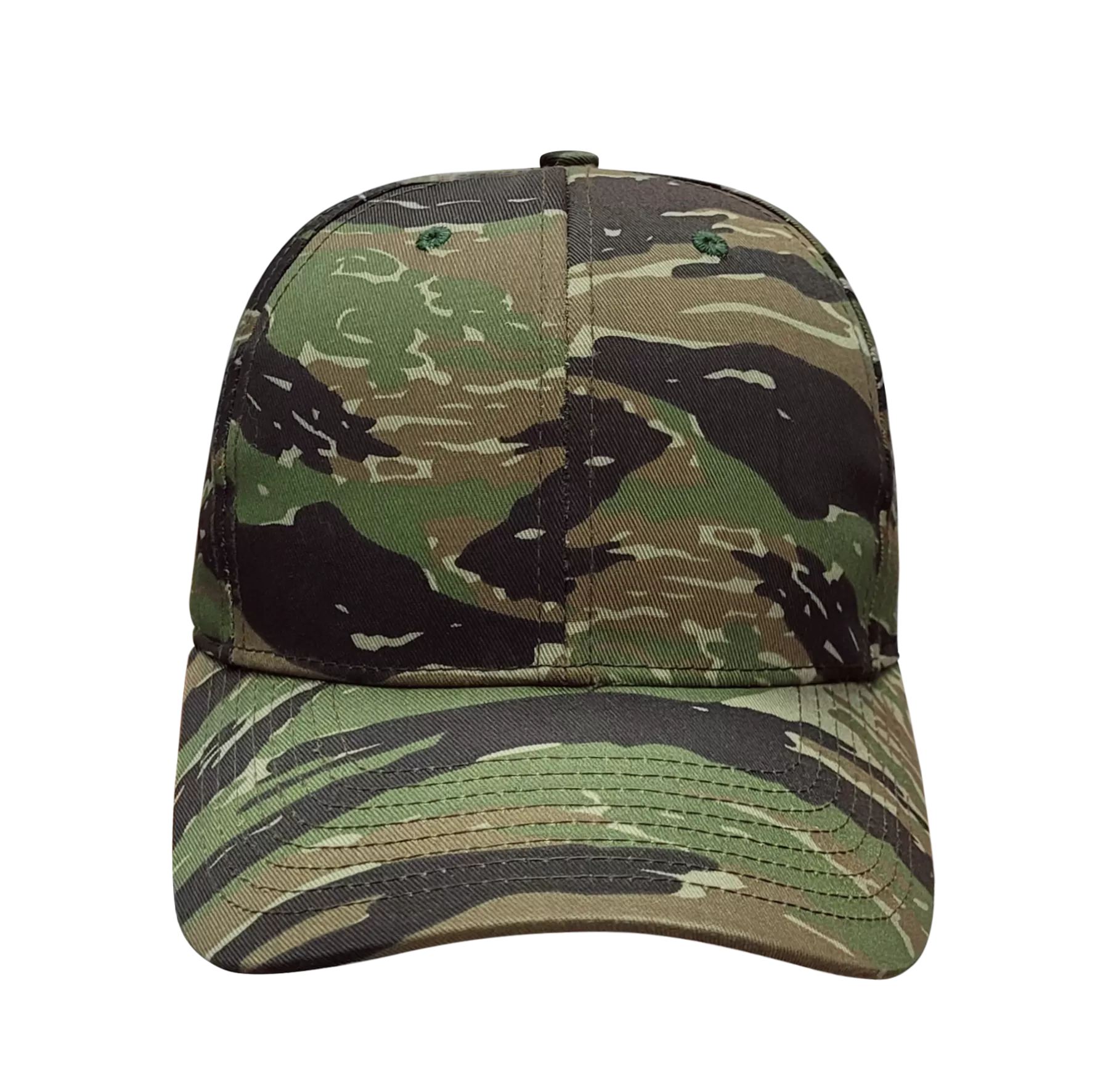 Tiger Green Camo 6 Panel Cap - KL100TG