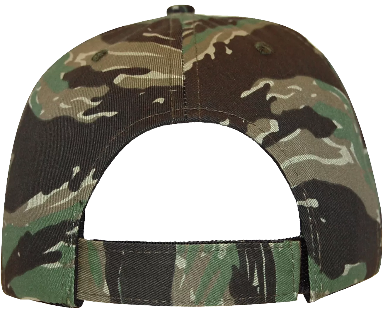 Tiger Green Camo 6 Panel Cap - KL100TG