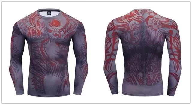 Warrior Compression 'D|R|A|X' Premium Long Sleeve Rashguard